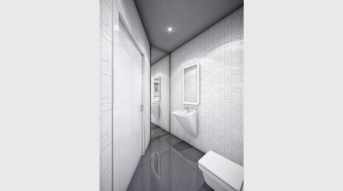 Căn hộ với hai màu trắng đen